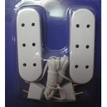 3 Socket extension connector for dolls house wiring x2